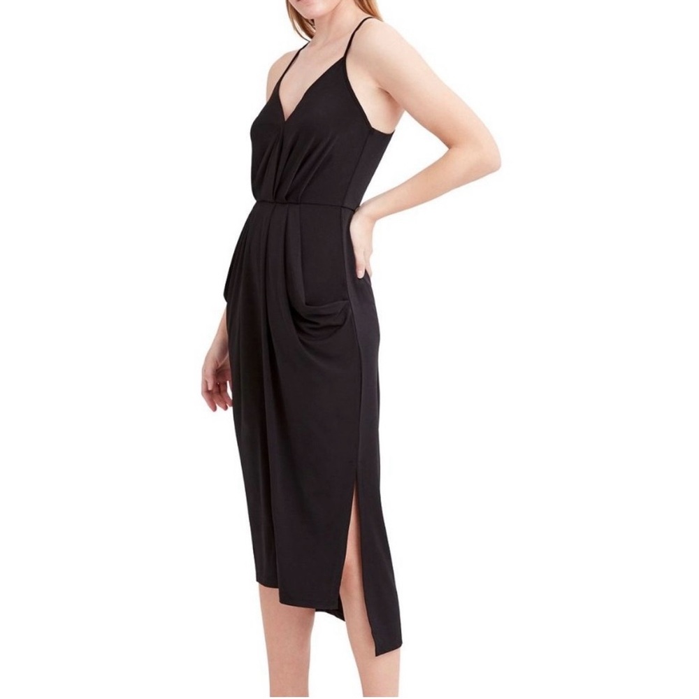 BCBGeneration Black Draped “Della” Dress. - Picture 3 of 9